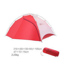 画像をギャラリービューアに読み込む, Mountaineering Camping Windproof And Rainproof Aluminum Alloy Three Season Double Deck Camping Tent