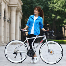 Carica l&#39;immagine nel visualizzatore di Gallery, Aluminum Alloy Road Bike 21 Speed Bend Put Double Disc Brake