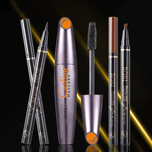 画像をギャラリービューアに読み込む, Slim Eye Black Four Pronged Eyebrow Pencil Three In One Set