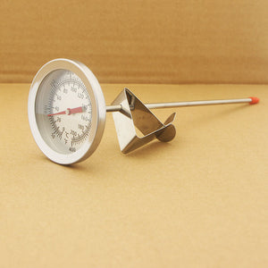 Stainless Steel Deep Frying Pan Kitchen Thermometer