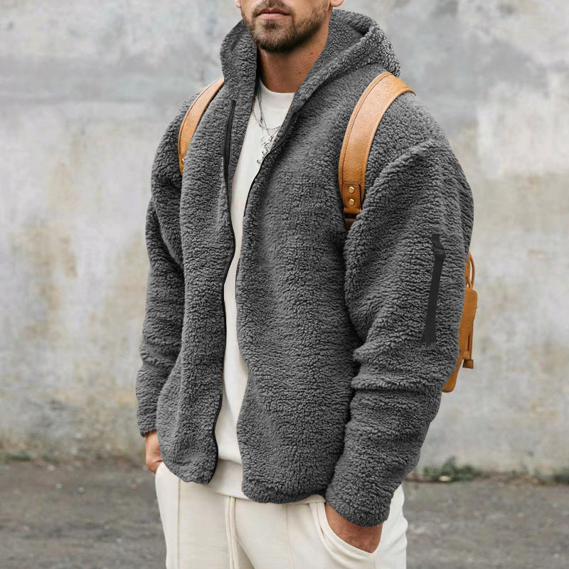 Men's Double-sided Fleece Warm Jacket