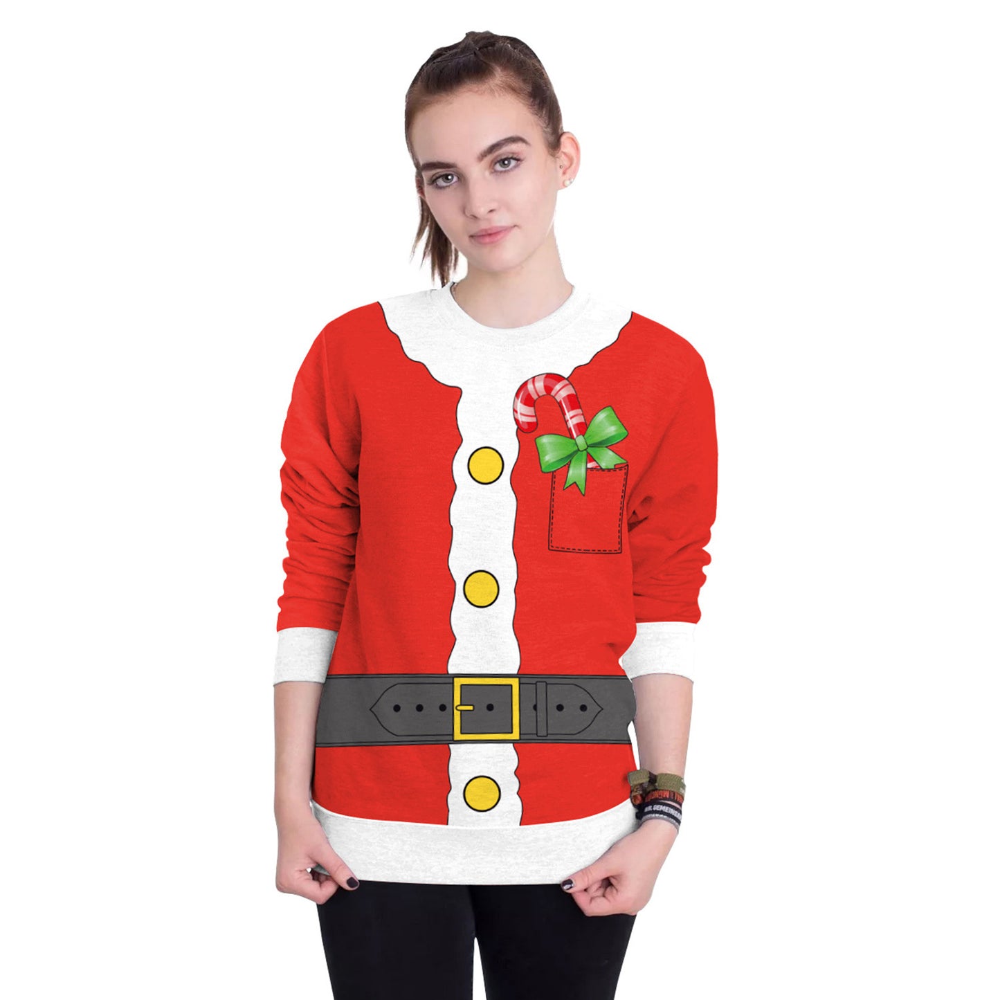 Women's Christmas 3D Digital Printed Pullover Sweatshirt