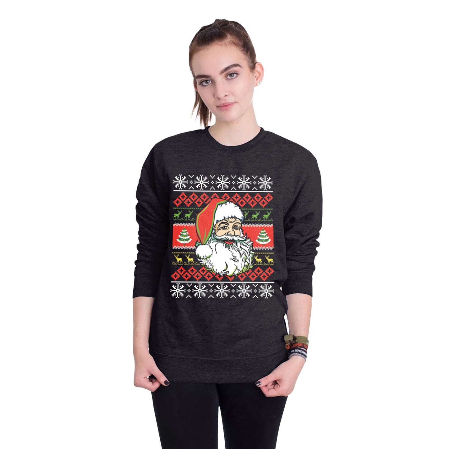 Women's Christmas 3D Digital Printed Pullover Sweatshirt