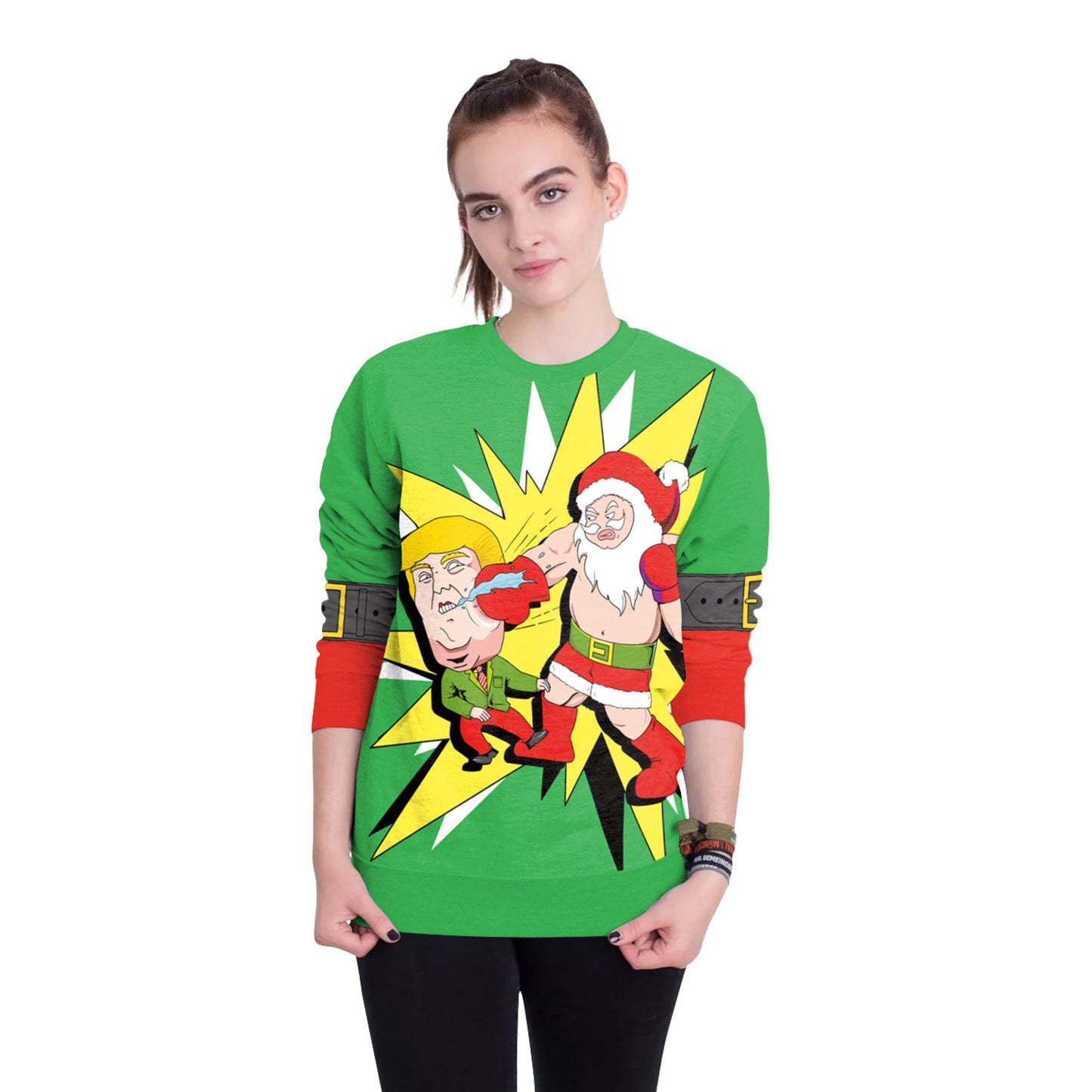 Women's Christmas 3D Digital Printed Pullover Sweatshirt