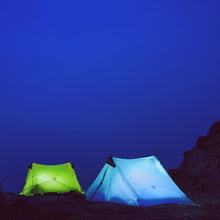 Cargar imagen en el visor de la galería, Silicon coated double tip single tip poleless tent rainproof