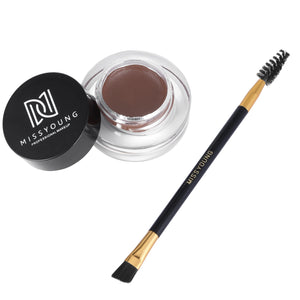 Waterproof Plastic Eyebrow Cream Eyebrow Brush Combination Set