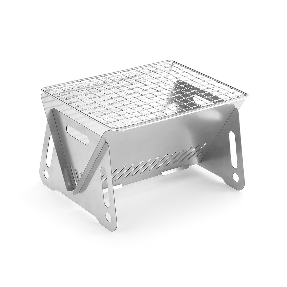 Outdoor Folding Card Stove Stainless Steel Incinerator Grill