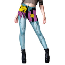 Carica l&#39;immagine nel visualizzatore di Gallery, Halloween Christmas Horror Night Cos Costume Sally Role Playing 3D Digital Printed One Piece Pants