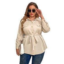 Carica l&#39;immagine nel visualizzatore di Gallery, Women&#39;s Fashion Temperament Commute Cardigan Shirt