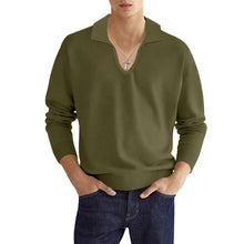 画像をギャラリービューアに読み込む, Men&#39;s Fashion Casual Solid Color Long Sleeve