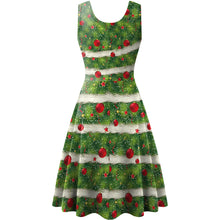 Laden Sie das Bild in den Galerie-Viewer, Women Sleeveless Vest Christmas Elk Digital Printed Dress