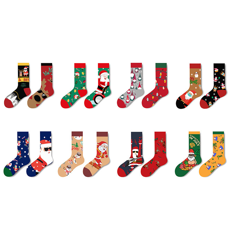 Men's Mid-calf Cotton Christmas Socks