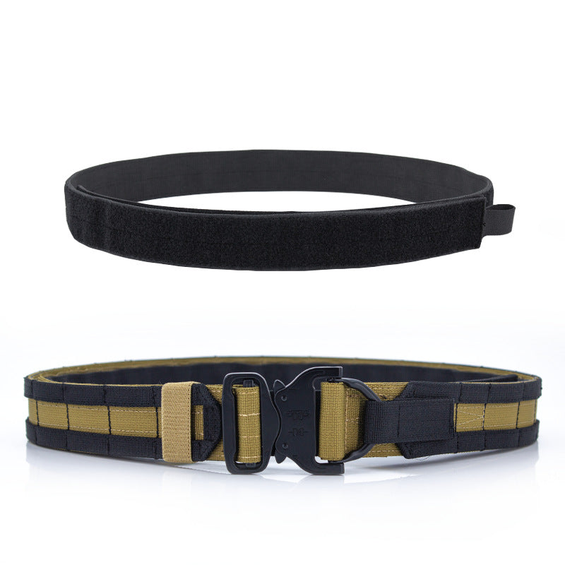 Double-layer Thickened Adjustable Velcro Canvas Belt