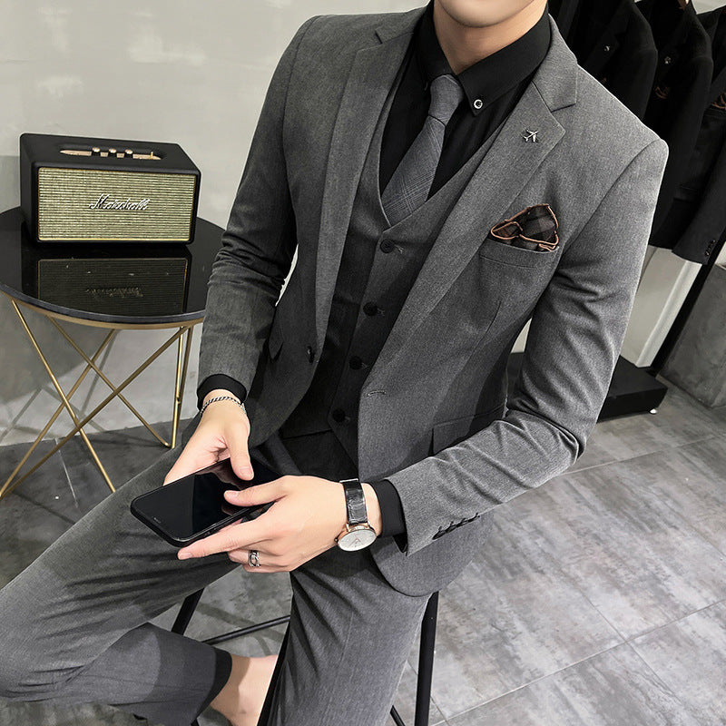 Spring And Autumn Suit Men's Slim Fit Casual