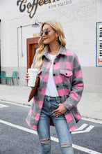 Laden Sie das Bild in den Galerie-Viewer, Women&#39;s Fashion Single-breasted Lapel Long Sleeve Plaid Shirt