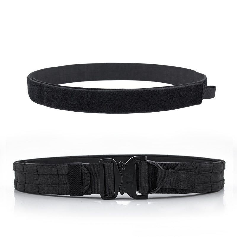 Double-layer Thickened Adjustable Velcro Canvas Belt