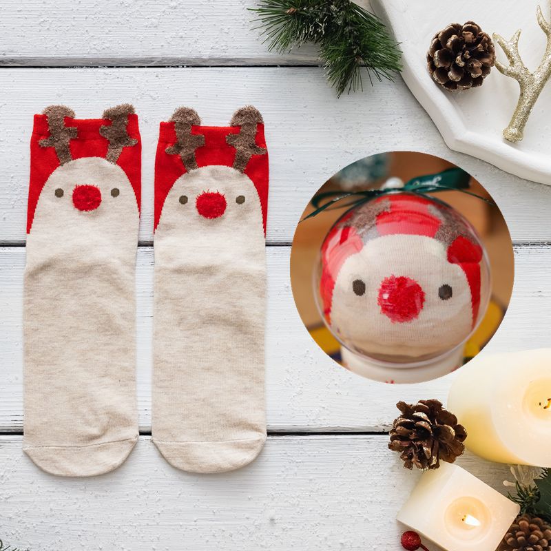 Women's Cotton Cartoon Tube Socks