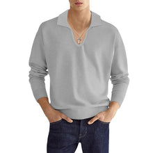 画像をギャラリービューアに読み込む, Men&#39;s Fashion Casual Solid Color Long Sleeve