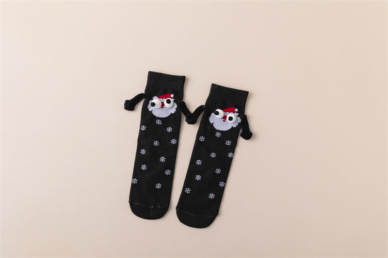 Women's Fashion Simple Christmas Hand Socks