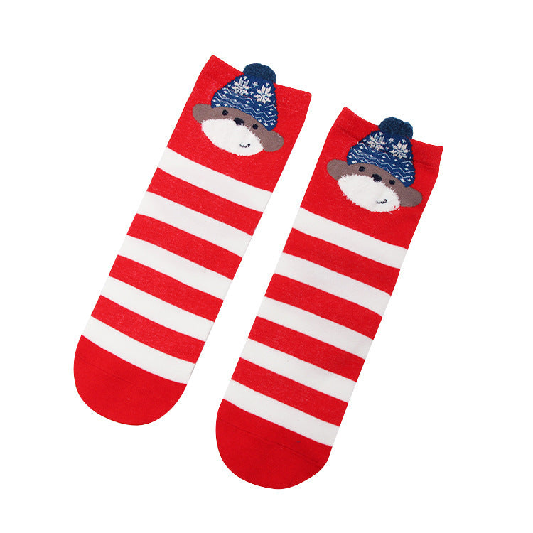 Women's Cotton Cartoon Tube Socks