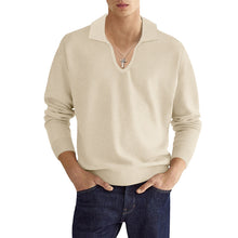 画像をギャラリービューアに読み込む, Men&#39;s Fashion Casual Solid Color Long Sleeve