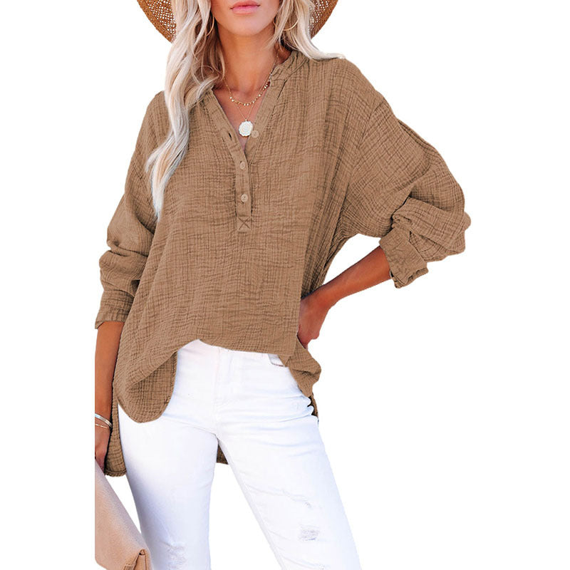 Women's Fashion Loose Casual Solid Color Pleated Sweater