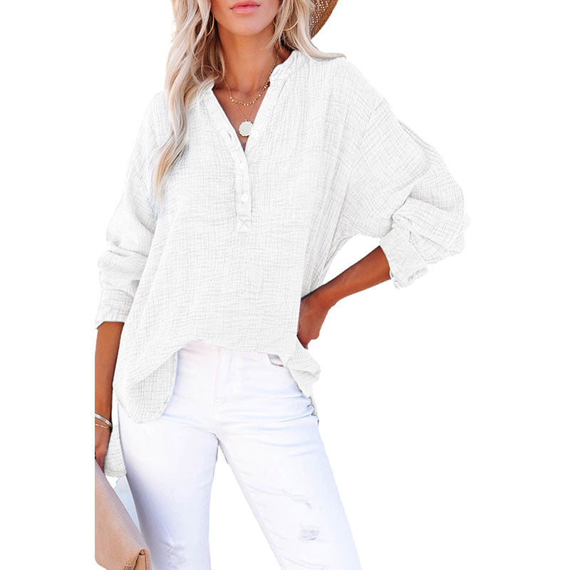 Women's Fashion Loose Casual Solid Color Pleated Sweater