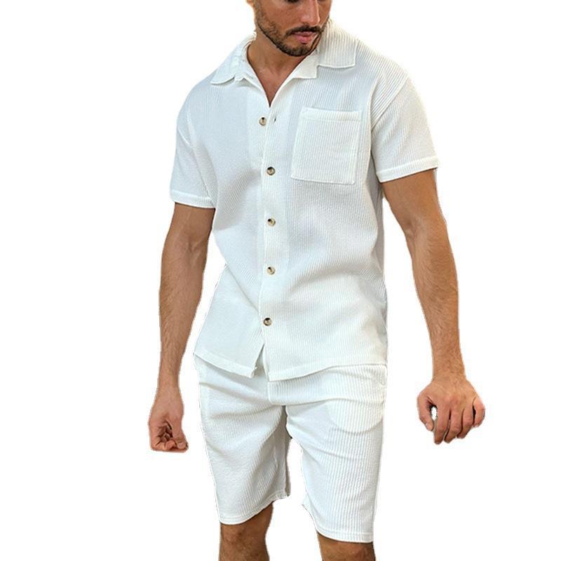 Men's Polo Short-sleeved Shorts Suit