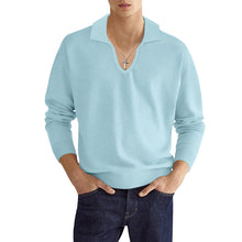 画像をギャラリービューアに読み込む, Men&#39;s Fashion Casual Solid Color Long Sleeve