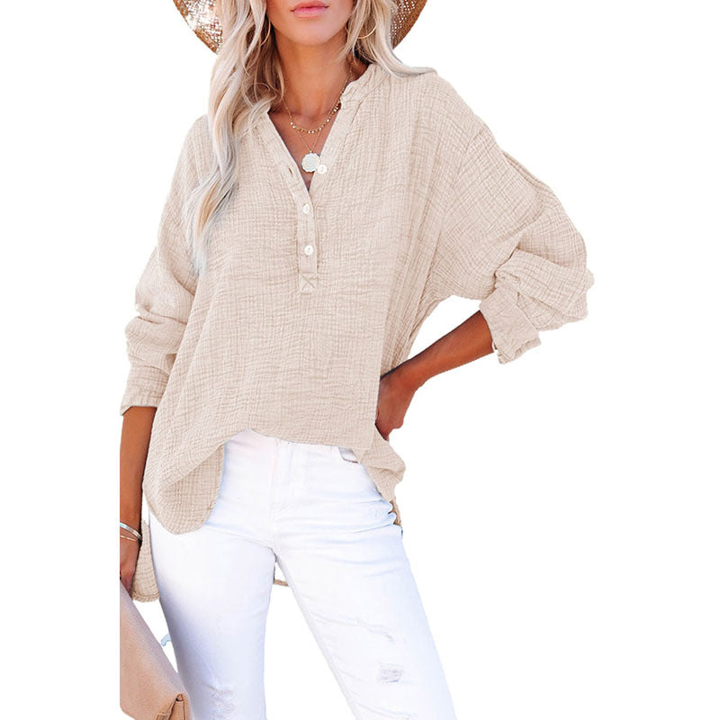 Women's Fashion Loose Casual Solid Color Pleated Sweater