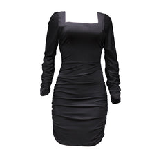 Laden Sie das Bild in den Galerie-Viewer, Hollow Out Strap Long Sleeve Dress Tight