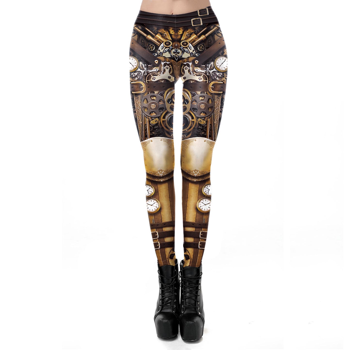 Women's Peripheral Dark Steam Fashion Stretch Digital Printing Tights