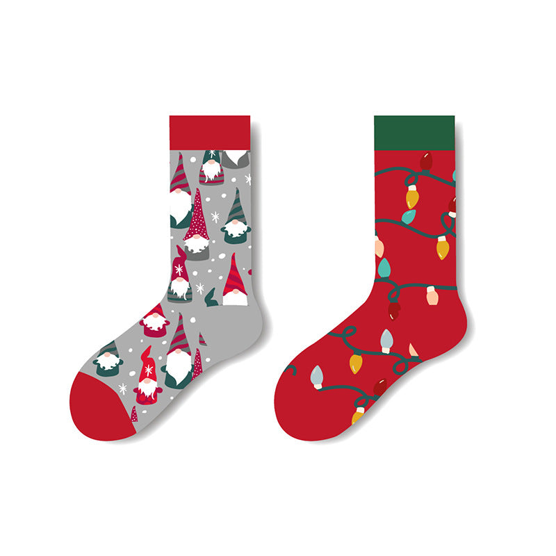 Men's Mid-calf Cotton Christmas Socks