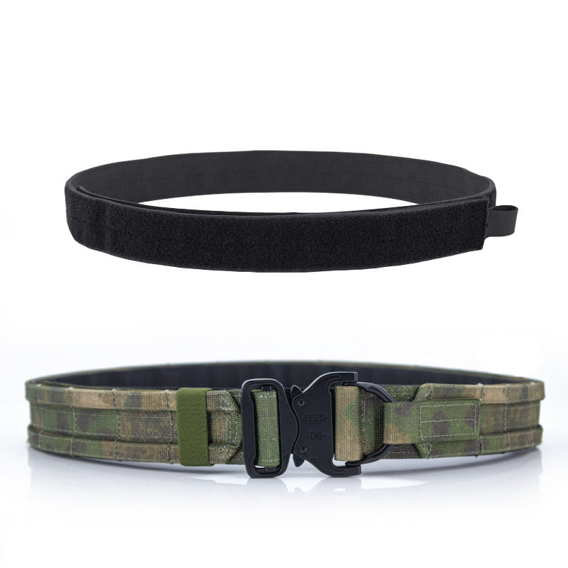 Double-layer Thickened Adjustable Velcro Canvas Belt