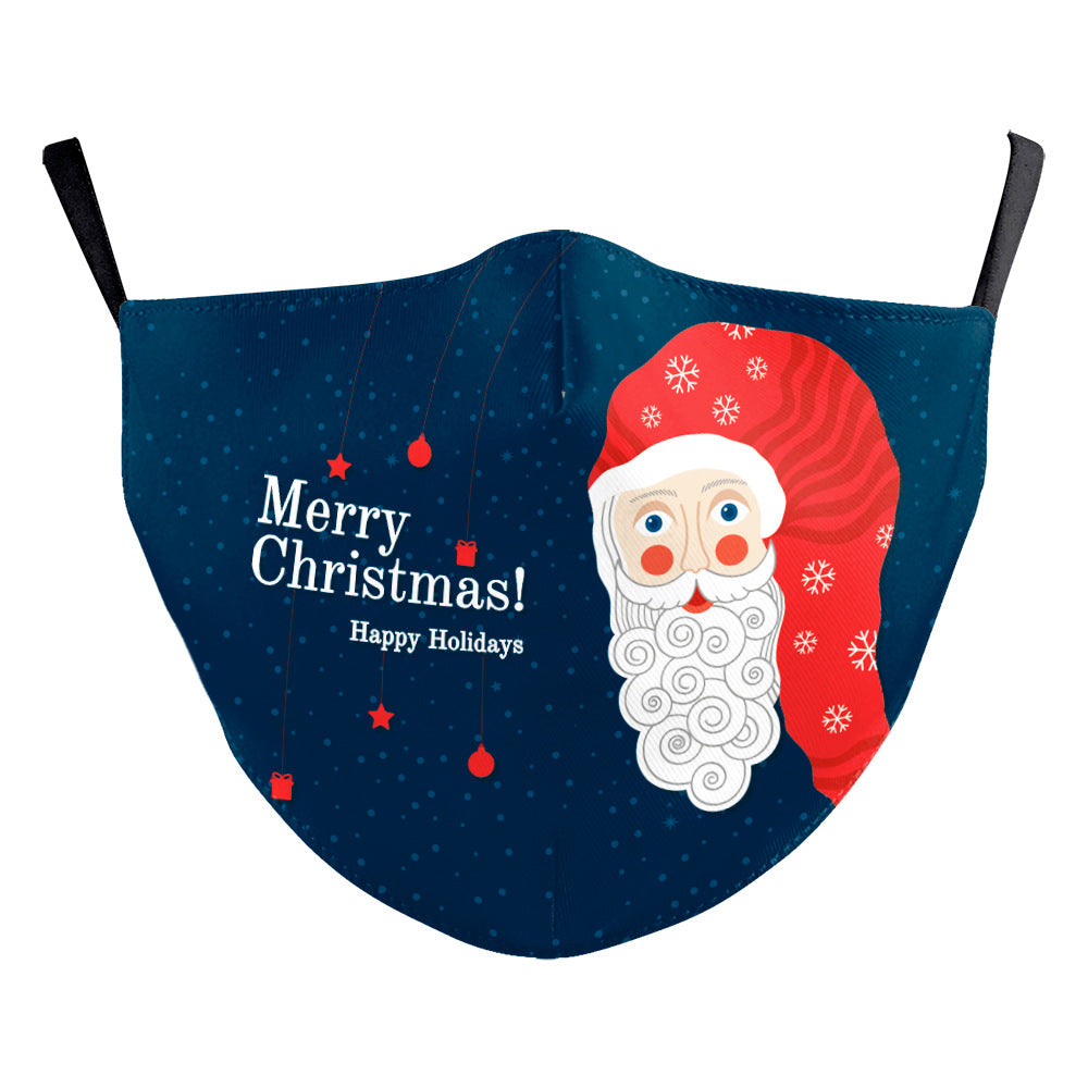 Santa Elk Digital Printing Double-layer Dust Mask