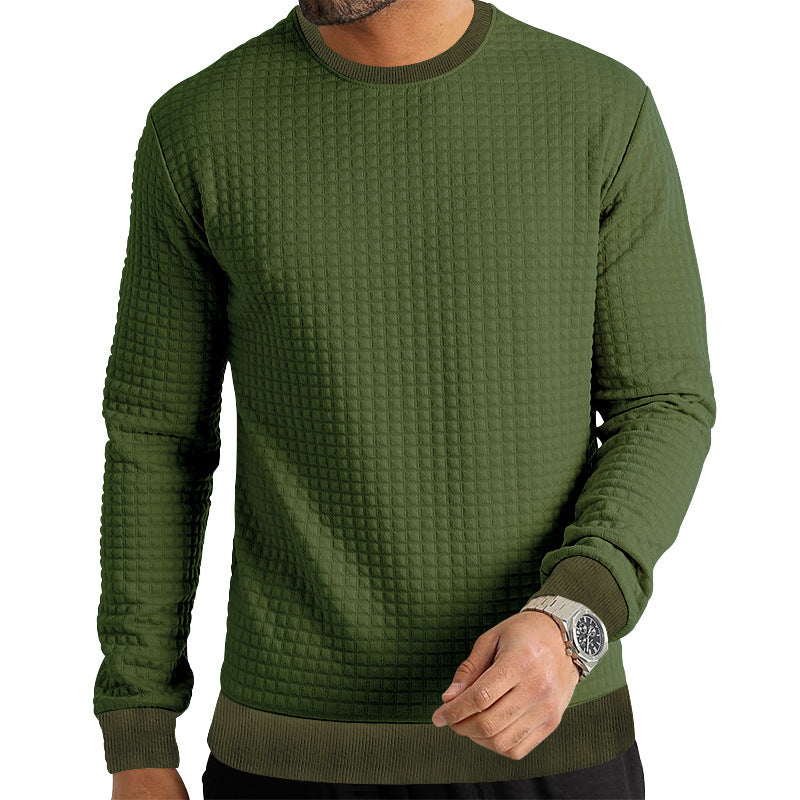 Men's Fashion Casual Round Neck Long Sleeve T-shirt