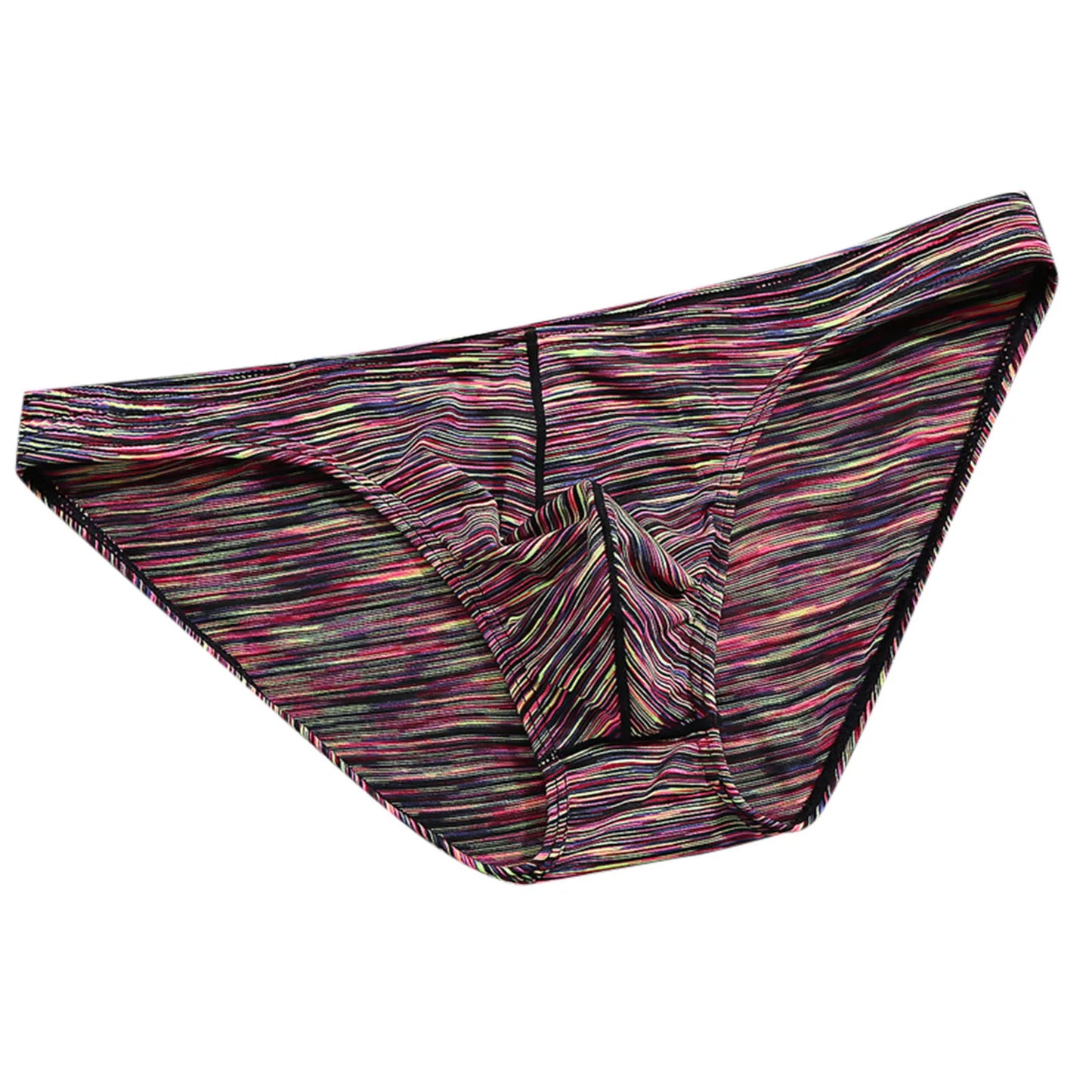 Men's Triangle Boxer Shorts Funny Sexy Comfortable Breathable Shiny Underwear Summer U Convex Pouch