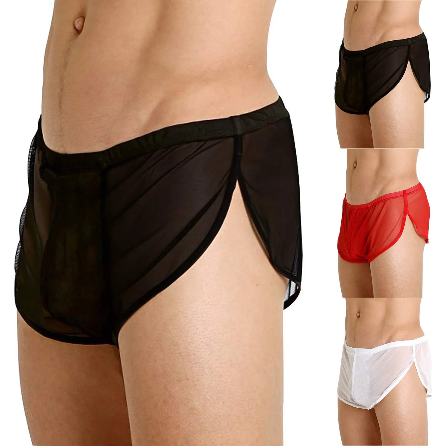Sexy Men's Underwear Boxers Men's Ultra-Thin Transparent Boxer shorts
