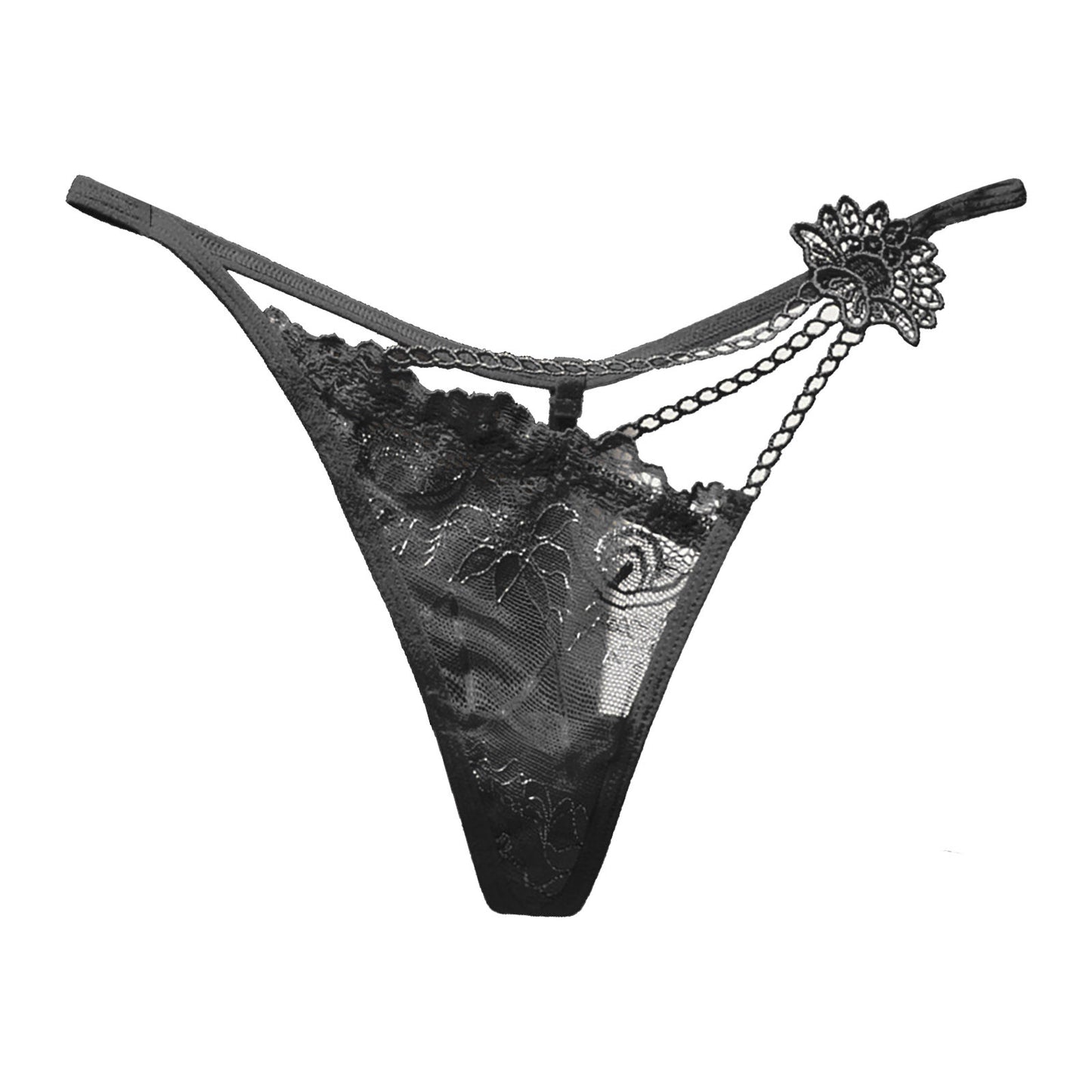 Sexy Lingerie For Women V Shaped Sexy Transparent Hollow Lace Single Sexy Lace Hollow Out Underwear