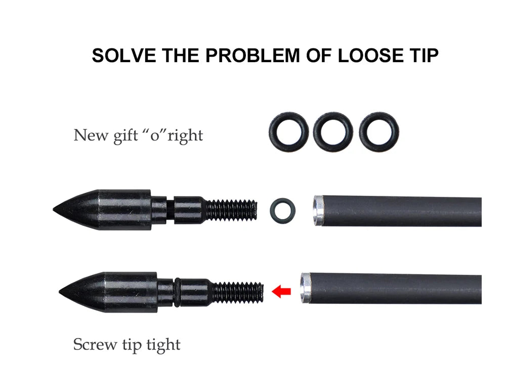 7.5/15 Inch Carbon Crossbow Bolts