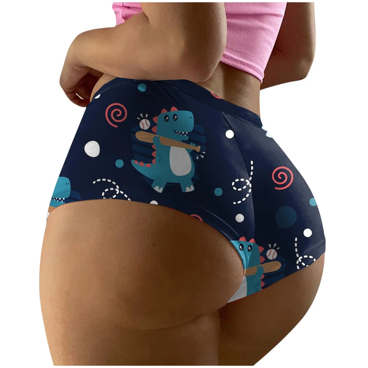 Underwear For Women Thong Women's Fashion Sexy High Waist Underwear Printed Seamless Breathable
