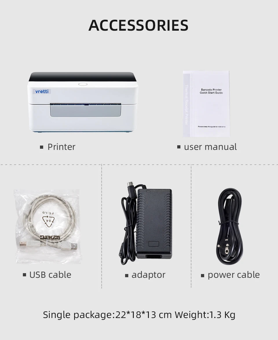 Bluetooth Wireless Wifi Thermal Label Printer