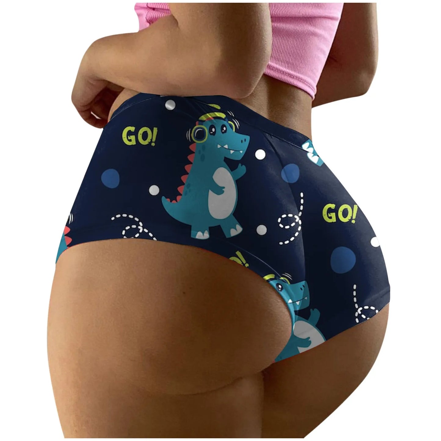 Underwear For Women Thong Women's Fashion Sexy High Waist Underwear Printed Seamless Breathable