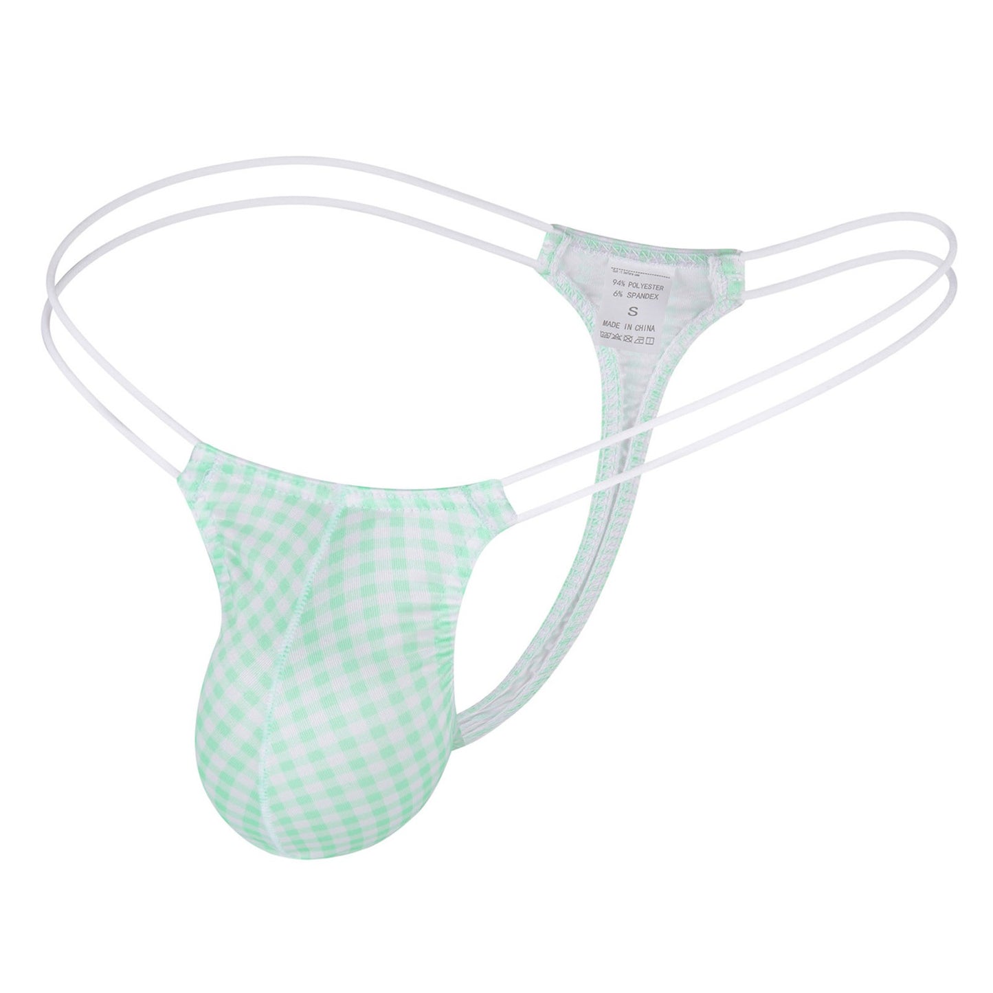 Plaid Printed Sexy Underwear For Men Lightweight Low Waist Sexy Underwear Thong Briefs Mens Bikini Underwear