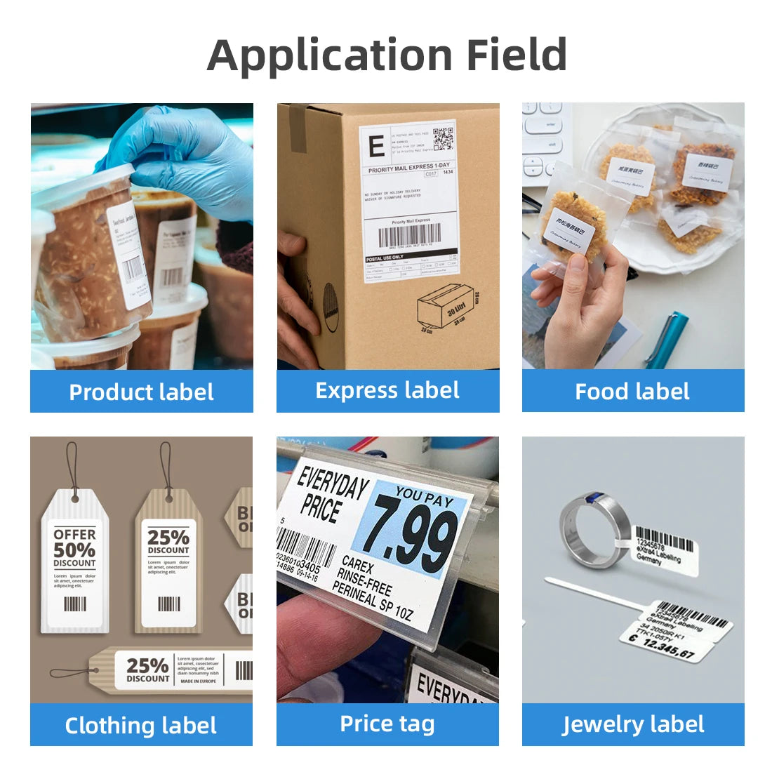 Bluetooth Wireless Wifi Thermal Label Printer
