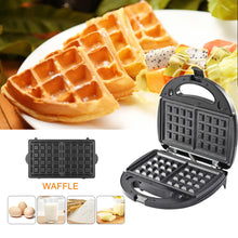 Laden Sie das Bild in den Galerie-Viewer, 6-in-1 Waffle Maker EU Plug Sandwich Maker Grill Breakfast Maker Doughnut Cake Maker Compact Kitchen Dining Kitchen Accessories