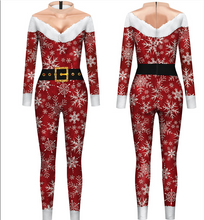 Charger l&#39;image dans la galerie, Men&#39;s And Women&#39;s Christmas Snowflake Digital Printing One-piece