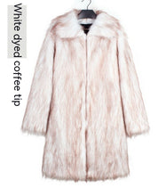 Load image into Gallery viewer, Men&#39;s Overcoat Faux Fur Coat Long Trench Coat