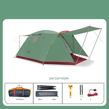 画像をギャラリービューアに読み込む, Four Person Outdoor Camping Space Folding And Thickening Tent Rain And Sun Proof Outdoor