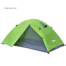 画像をギャラリービューアに読み込む, Lightweight Camping Tent Double Layer Fiberglass 2 Person Waterproof Portable Travel Tent